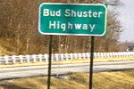 Bud Shuster Highway sign