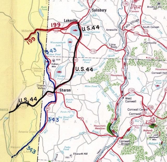 US 44 and Route 343 proposal map