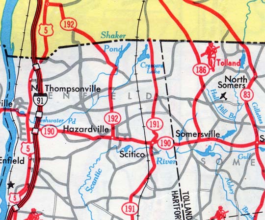 CT 191 on 1963 state map.