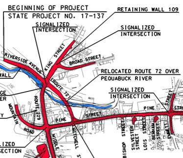 Portion of Route 72 extension into Bristol