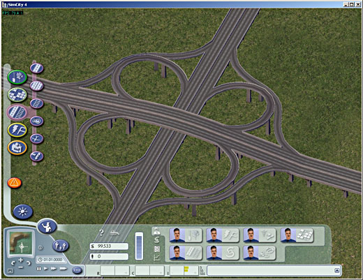 cloverleaf in SimCity 4