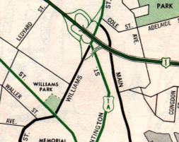 1952 map excerpt, city inset