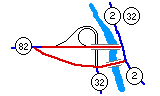 Route 2/32/82 intersection