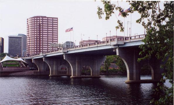 Founders Bridge from E. Hartford side