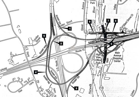 proposed complete US 7/CT 15 interchange
