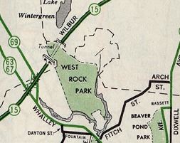 1955 map excerpt, city inset