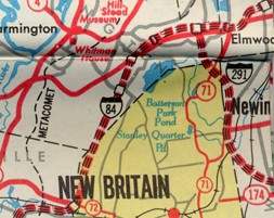 1963 map excerpt, main map